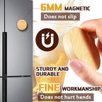 Vesici 50 Pcs Magnetic Bottle Opener 2.5in DIY Bamboo Round Shape Beer Openers - Image 3