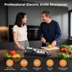 Kitchen Professional Electric Knife Sharpener: 3-Stage 100% Diamond Abrasives - Image 2