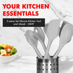 Chef Craft - Premium Silicone Kitchen Tools and Utensils Set, Non-Scratch - Image 2