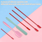 Mini Silicone Spatula Set 6 PCS Food Grade Small Jar Spatula - Image 6