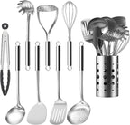 Pleafind Stainless Steel Cooking Utensils Set, Nonstick Kitchen Tools Set by Pleafind
