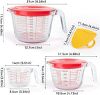 6 Pcs Glass Measuring Cups Set - Image 2