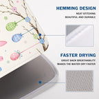 Easter Bunny Dish Drying Mat for Kitchen Counter 18 x 24 Inch Rabbit Eggs Dish - Image 4