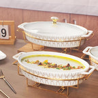 10" x 7" Ceramic Oval Casserole Dish - Image 5
