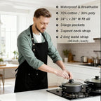 Art Aprons for Painting Pottery Ceramics, Mens Women Kitchen Cooking Aprons - Image 2