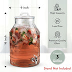 3 Gallon Glass Drink Dispensers - Image 5