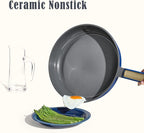 CAROTE Ceramic Cookwar Set, Pots and Pan Set Non Stick 16 Piece, Cookware Set - Image 4