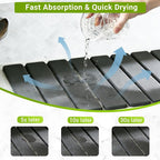 Large Stone Dish Drying Mat for Kitchen Counter, Foldable Diatomaceous Earth - Image 3
