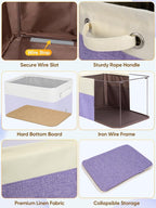 BALEINE 2 Pack Fabric Closet Storage Bins - Image 6