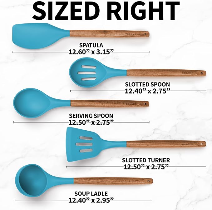 Zulay Kitchen Non-Stick Cooking Utensils Set - Image 8