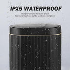 ELPHECO Black Bathroom Trash Can - Image 4