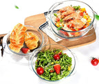 Casserole Baking Dish with 2 pcs, 1.5 QT large, Round with Handle and Lid - Image 5