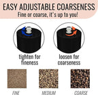 Manual Salt and Pepper Grinder Set of 2 | Large Round Salt and Pepper Shakers - Image 5
