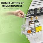 Cisily Stainless Steel Kitchen Sink Caddy Organizer, Sponge Holder - Image 4