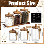 Suclain 3 Pcs Glass Coffee Container - Image 2