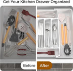 ukeetap Extra Large Expandable Silverware Organizer, BPA-Free Food-Safe Cutlery - Image 6