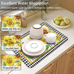 Dish Drying Mat for Kitchen Counter 2 Pack - Image 4