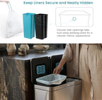 Home Zone Living 16 Gallon Kitchen Trash Can - Image 7