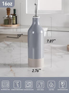 famiware Milkyway 16oz Ceramic Olive Oil Dispenser Bottle, 1 Piece Oil Dispenser - Image 4