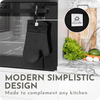 Extra Long Silicone Oven Mitts | Heat Resistant 500°F BPA-Free Food Grade - Image 4