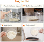 Lifewit 2 Pack Rice Dispenser 25 Lbs, Rice Storage Container Sealed Moisture - Image 7
