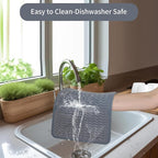ZLR 2 Pcs Silicone Dish Drying Mat 12" x 12" Square - Image 4