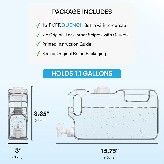 Refrigerator Water Dispenser 1.1 Gallon Bottle - Image 2