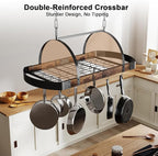 Hanging Pot Rack, 32-Inch Ceiling Pot Rack - Image 4
