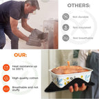 4PCS Oven Mitts and Pot Holders Sets 500°F Pot Holders - Image 4