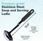 Souper Cubes + Lori Greiner No Mess Stainless Steel Soup Ladle - Image 4