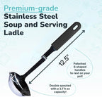 Souper Cubes + Lori Greiner No Mess Stainless Steel Soup Ladle - Image 4
