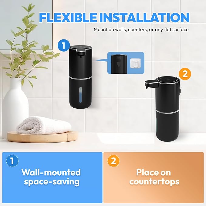 Automatic Foaming Soap Dispenser, Touchless Foam Soap Dispenser, 12.8oz - Image 6
