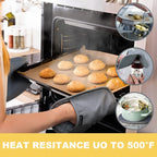 2-Pack Silicone Pot Holders for Kitchen Heat Resistant up to 500°F, Non-Slip - Image 2