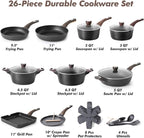 SENSARTE Pots and Pans Set Non stick, Non toxic Healthy Induction Cookware Sets - Image 3