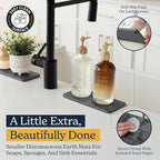 Oleex 3-Pack Stone Dish Drying Mat Set Includes 1 Large 24”x16” & 2 Small 4”x9” - Image 5