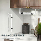 FORIOUS Paper Towel Holder Under Cabinet, One Hand Operable - Image 2