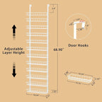 Churboro Over the Door Pantry Organizer Rack - Image 2