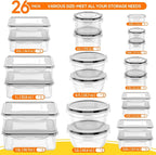 52 PCS Food Storage Containers - Image 2