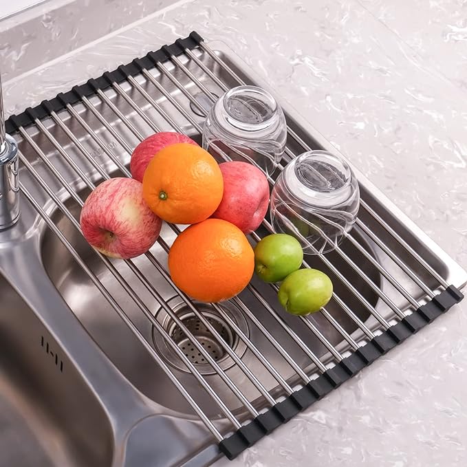 Seropy Roll Up Dish Drying Rack Over The Sink Drying Rack - Image 2