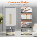 Lifewit 2 Pack Rice Dispenser 25 Lbs, Rice Storage Container Sealed Moisture - Image 6