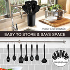 P&P CHEF Silicone Cooking Utensils Set of 7, Heat-proof Kitchen Utensils Set - Image 6