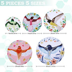 5-Size Reusable Beeswax Bowl Covers - Image 2