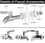 Lulonpon 1 Pieces Dispenser Faucets, Stainless Steel Spigot - Image 2