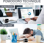 Rotating Pomodoro Timer 5, 10 50 Minutes Preset, Desk Productivity Flip Timer - Image 3