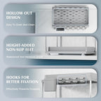 VERIFOST 2 Pack Adjustable Gray Under Sink Organizers, 2 Tier Pull Out Storage - Image 5