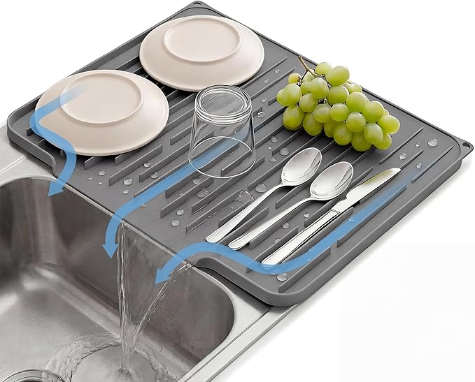 Foldable Silicone Dish Drying Mat by TCULOSD