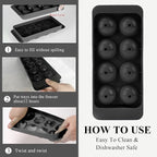 Round Ice Cube Mold, 1.8 INCH x 8, Ice Ball Maker Mold | Round Ice Cube Trays - Image 3