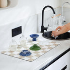 Ohocut Checkered Dish Drying Mat - Image 2