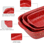 3-Pack Ceramic Lasagna Pan, Heavy-Duty Rectangular Baking Dishes, High Heat - Image 4