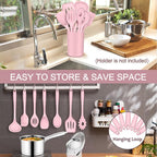 P&P CHEF Silicone Cooking Utensils Set of 7, Heat-proof Kitchen Utensils Set - Image 7